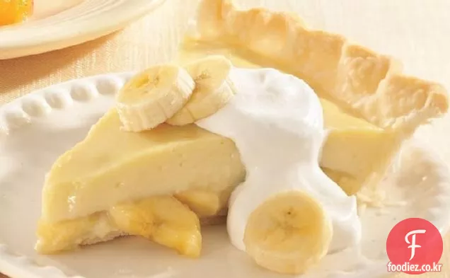 바나나 크림 푸딩 파이