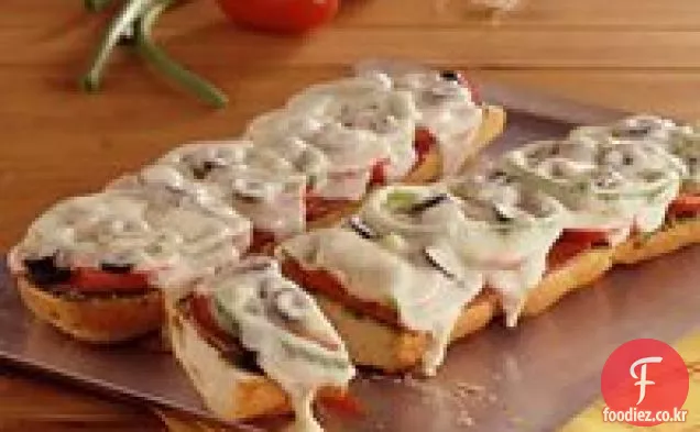 전채 프랑스 빵 피자