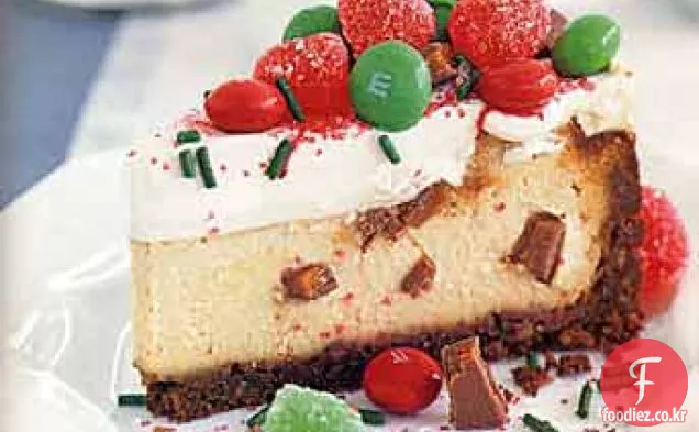 영어 토피 충전 크리스마스 치즈 케이크
