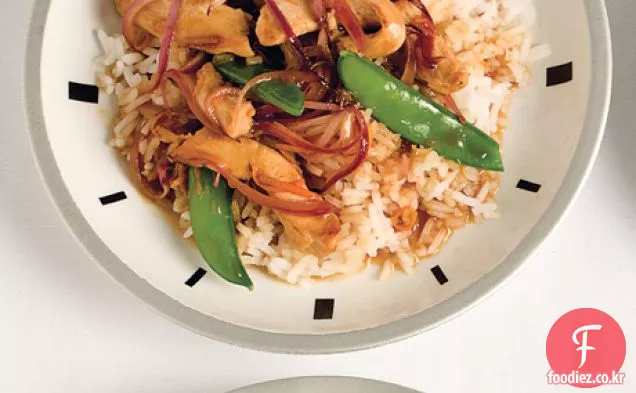 매운 오렌지 치킨 볶음