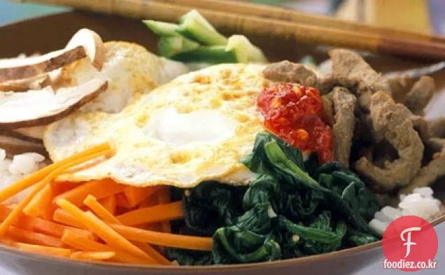 비빔밥(쌀과 야채 메들리)