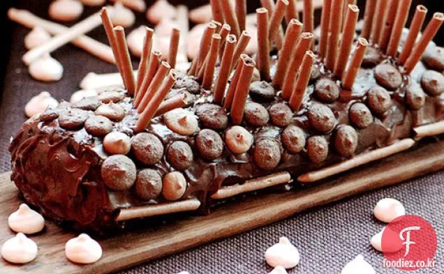 초콜릿과 소금에 절인 카라멜 Bûche de Nöel