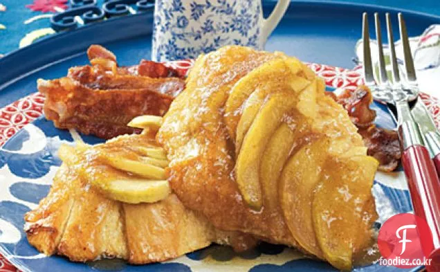 하룻밤 사과 프렌치 토스트