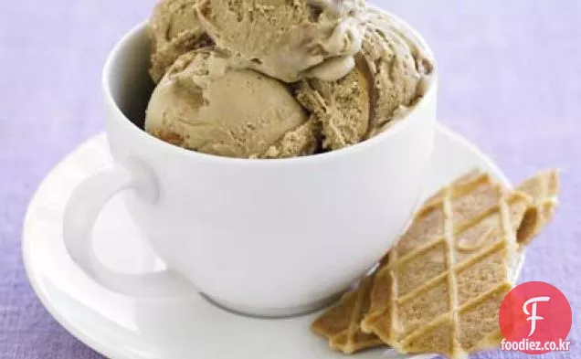 땅딸막 한 퍼지&커피 잔물결 아이스크림