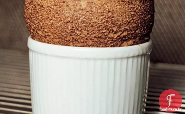 Hot chocolate soufflé