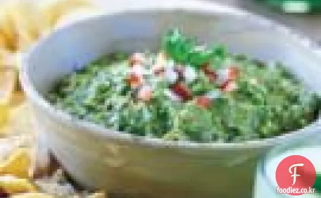 옥수수 칩 아보카도 소스(아보카도 소스 콘 토토 포스)