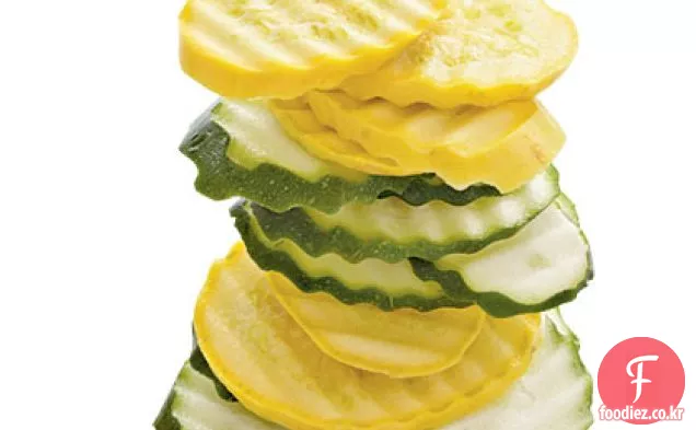 신선한 스쿼시 칩