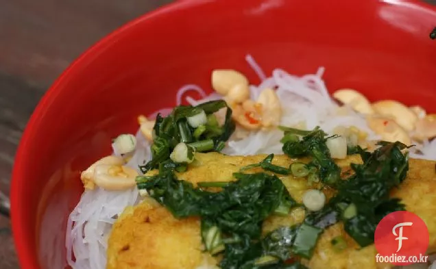 쌀 국수,딜,누옥 참 베트남 심황 물고기