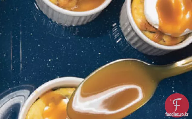 계피 카라멜 빵 푸딩