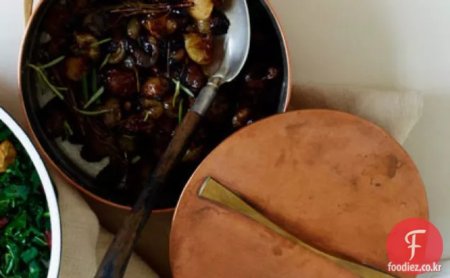 발사믹 찐 치 폴리 니 양파