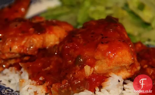 김치 찌개 치킨 소스 피 콴테