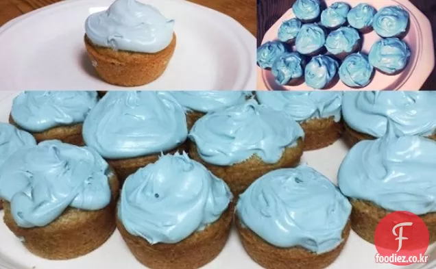비건 블루 베리 컵 케이크