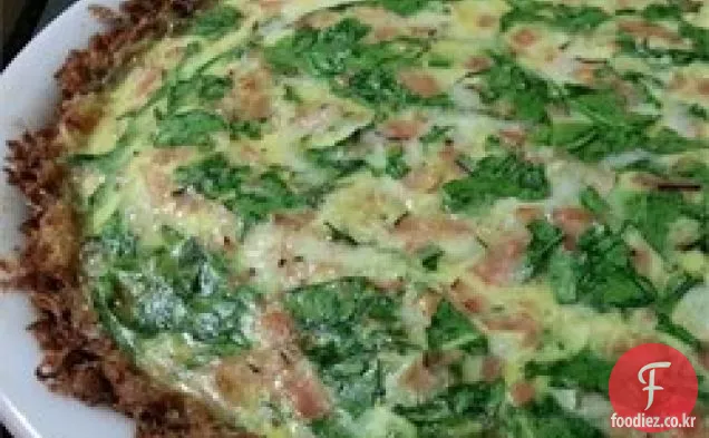 햄과 해시 브라운 치즈