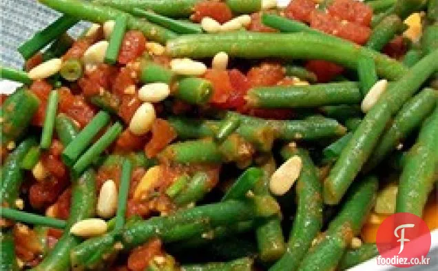 스페인 녹색 콩,토마토