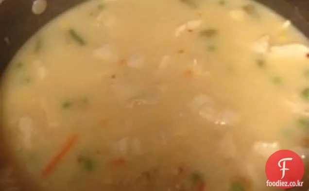 크림 치킨 야채 스프
