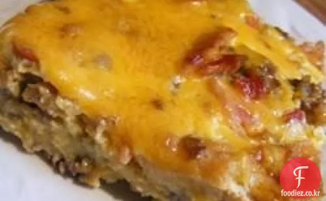 크리스마스 아침 소시지 캐서롤