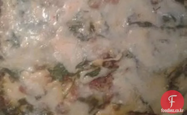 쉬운 군침이 도는 구운 라비올리