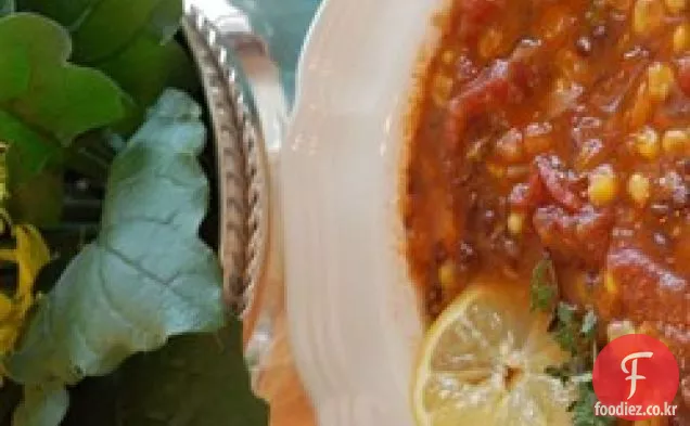 검은 콩 야채 수프