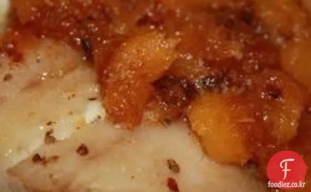 망고 버터 구이 그루퍼