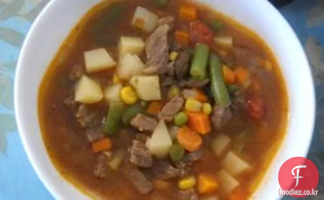 야채 쇠고기 수프 3
