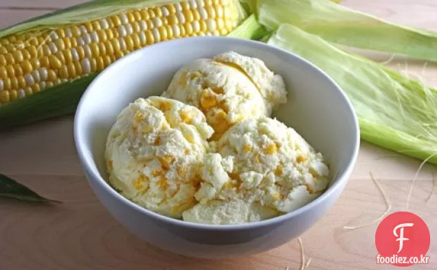 달콤한 옥수수 아이스크림