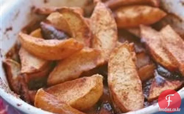 맛있는 계피 구운 사과