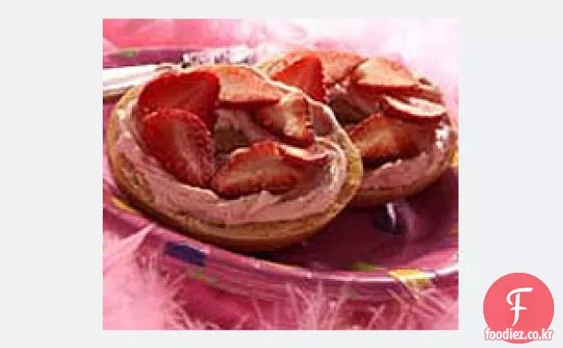 과일 아침 베이글