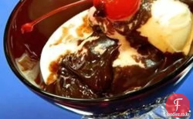 마시멜로 핫 퍼지 소스