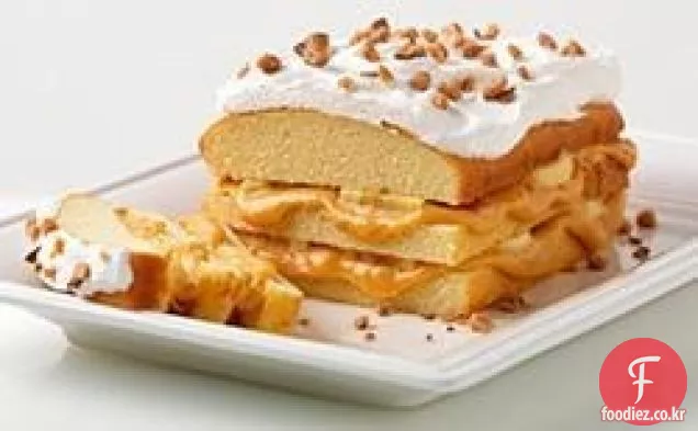 바나나 카라멜 토피 케이크