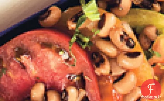 쉘 콩 비네 그레트와 가보 토마토