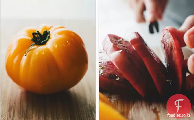 간단한 토마토+부라 타 샐러드