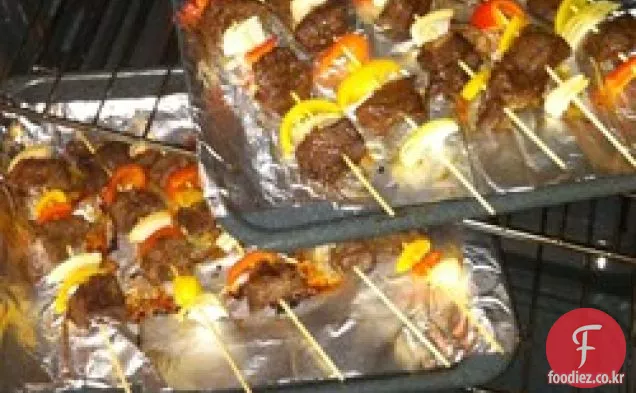 엄마의 쇠고기 시시 케밥
