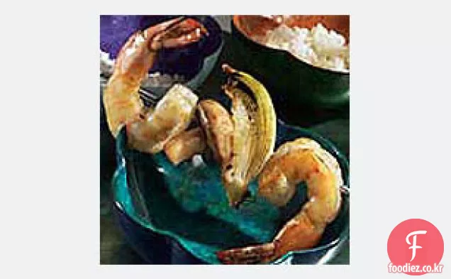 꼬치 마늘 새우