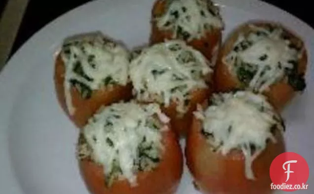 시금치와 쌀 토마토 컵