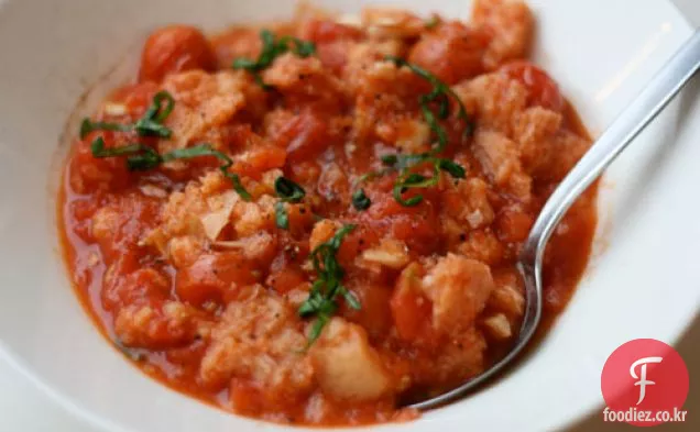 오늘 저녁 식사:빵과 토마토 수프