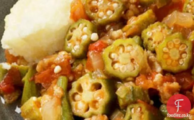 조림 오크라와 토마토 레시피