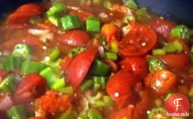 오크라와 토마토