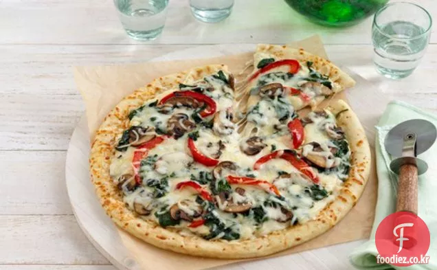 쉬운 야채 알프레도 피자