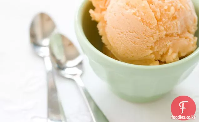 복숭아 멜론 셔벗