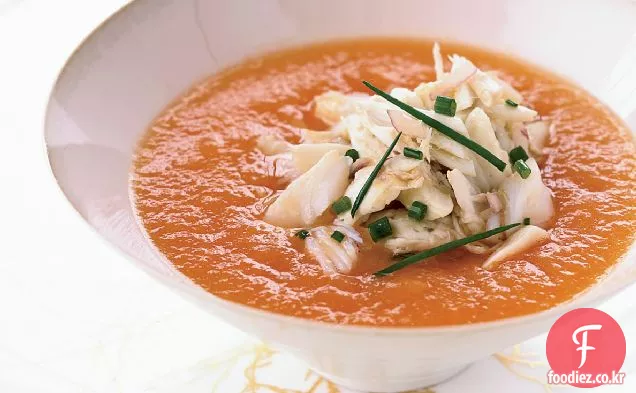 게와 여름 멜론 수프