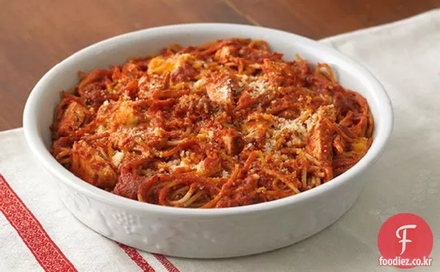 치킨 스파게티 빵