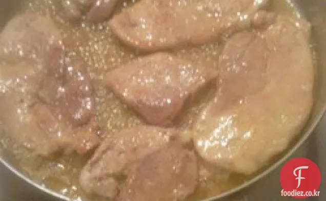 꿀 겨자 돼지 갈비