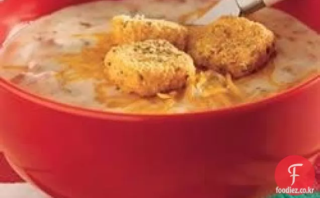 치즈 버거 차우더