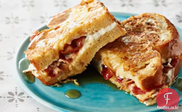 베이컨&크림 치즈-박제 프렌치 토스트