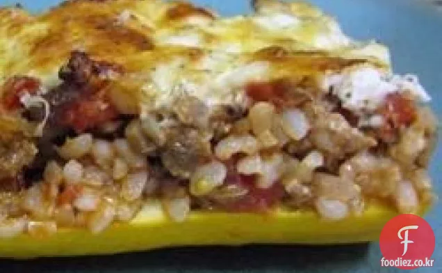치즈와 소시지 박제 호박