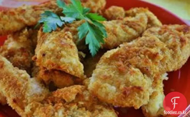 구운 바삭한 감자 치킨