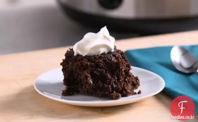 슬로우 쿠커 더블 초콜릿 케이크