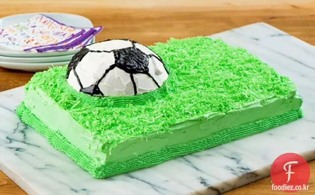챔피언십 축구 공 케이크
