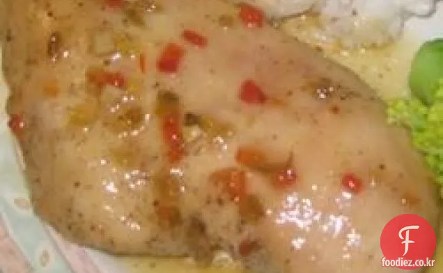 페퍼 젤리 유약 치킨