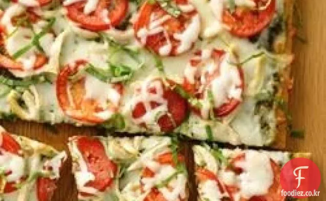 치킨 페스토 피자